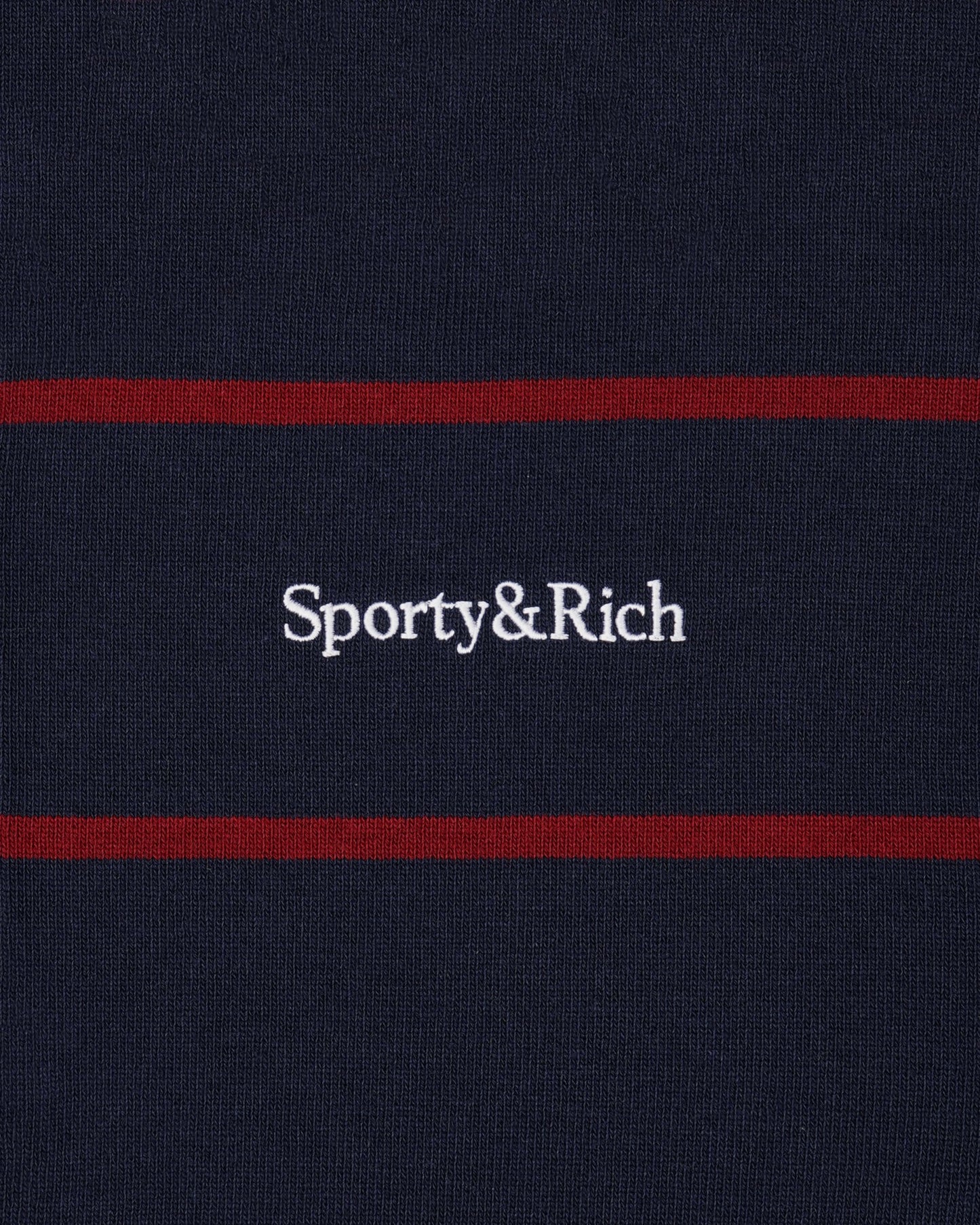 Serif Logo Rugby Polo - Navy/White/Merlot