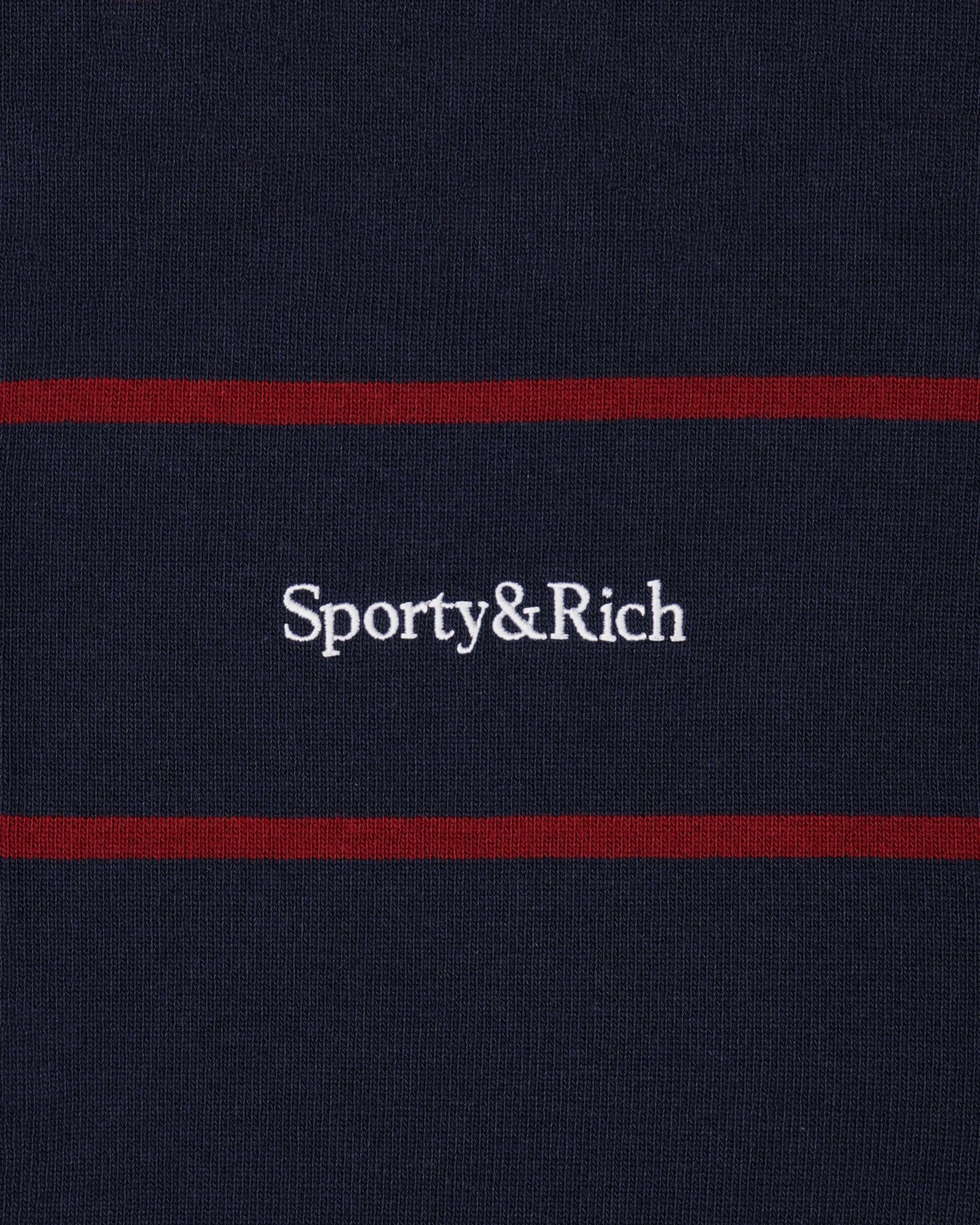 Serif Logo Rugby Polo - Navy/White/Merlot