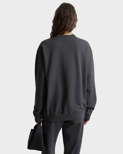 California Emblem Crewneck - Faded Black/White