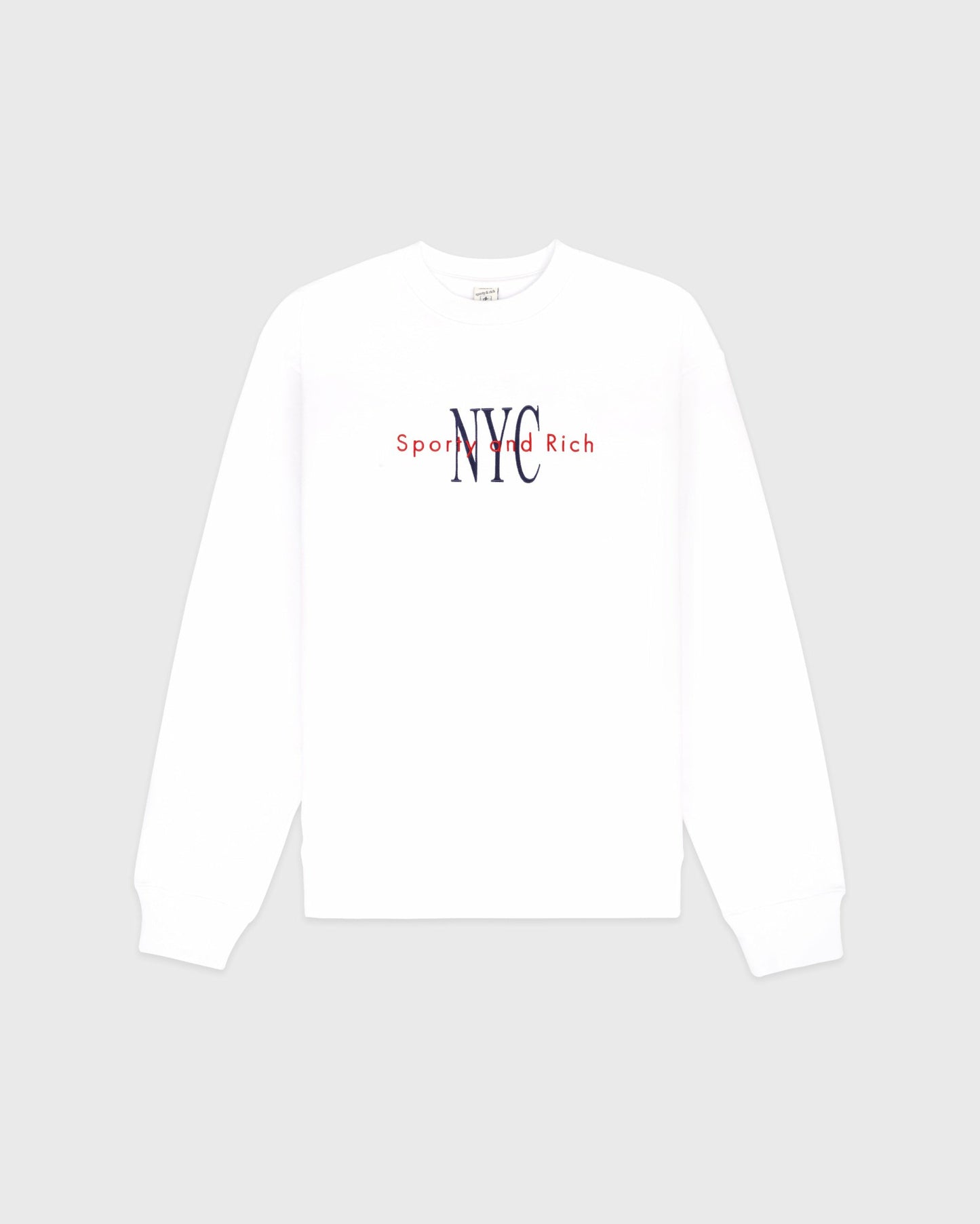 NY Minute Crewneck - White/Navy