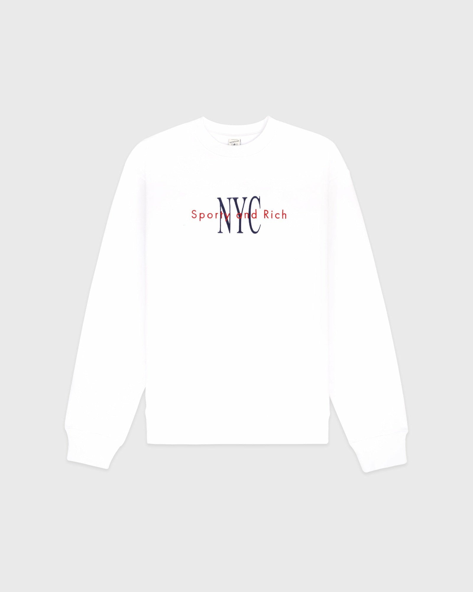 NY Minute Crewneck - White/Navy
