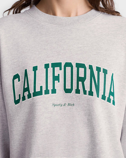 California Crewneck - Heather Gray/Alpine