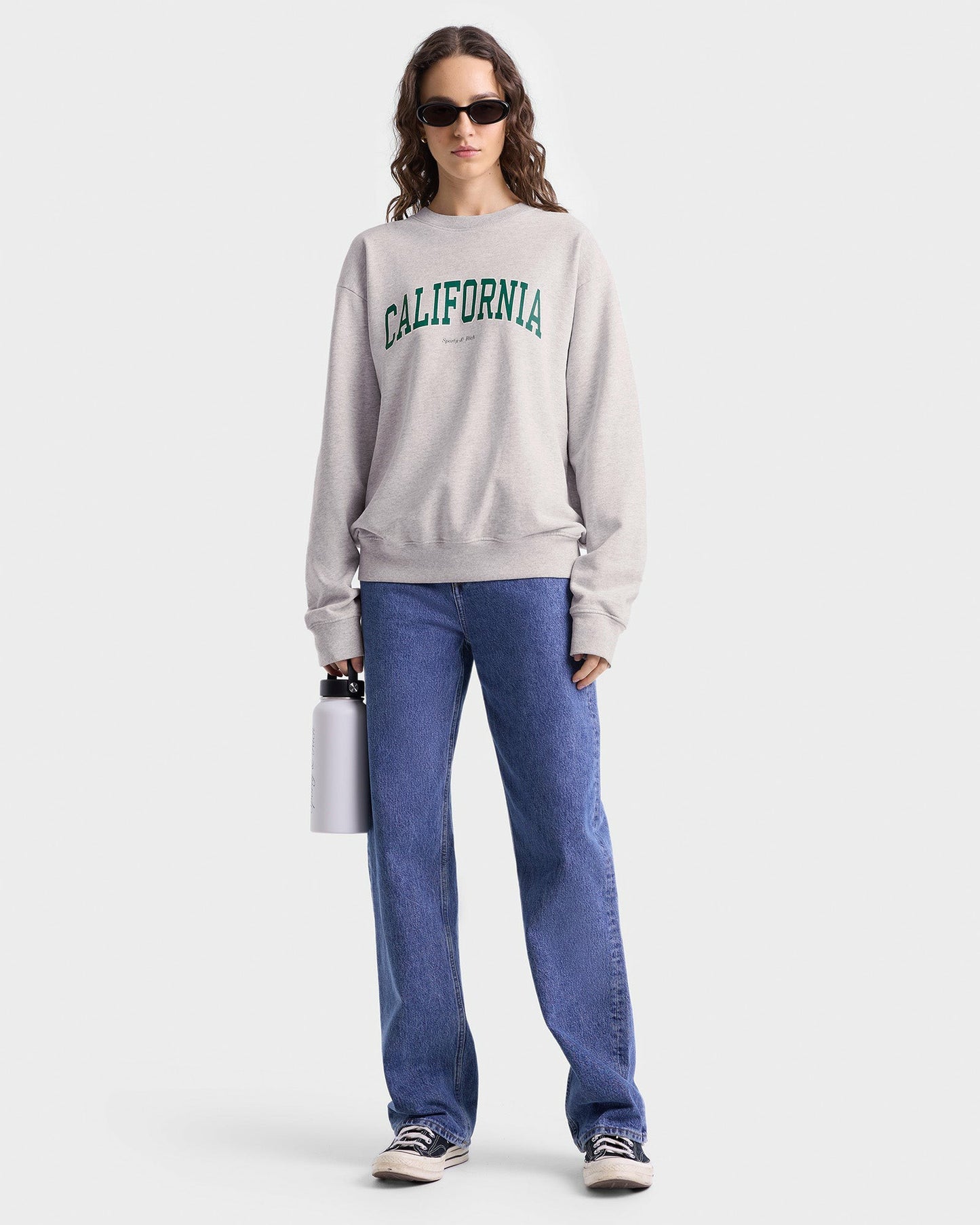 California Crewneck - Heather Gray/Alpine