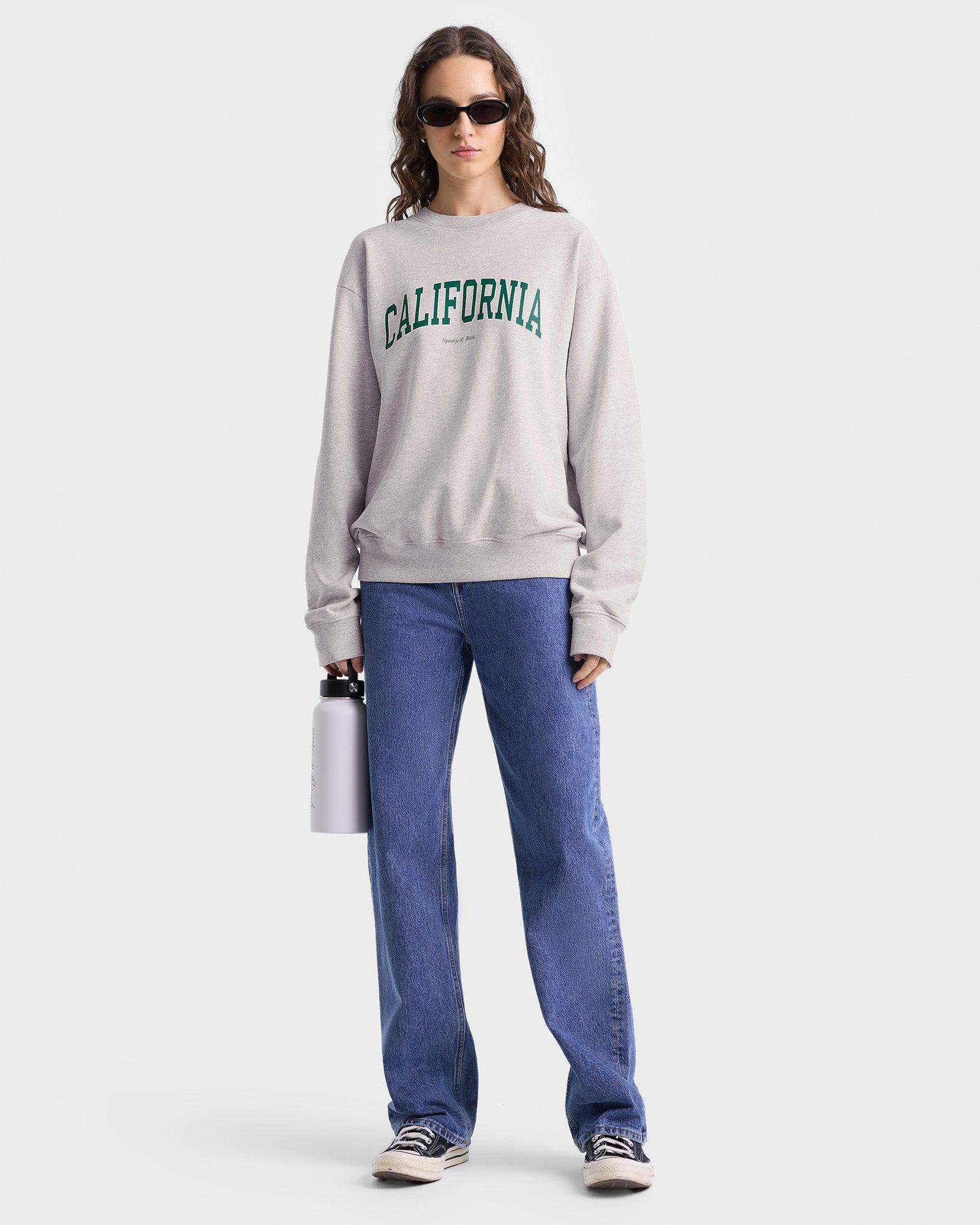 California Crewneck - Heather Gray/Alpine