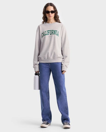 California Crewneck - Heather Gray/Alpine