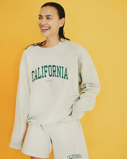 California Crewneck - Heather Gray/Alpine