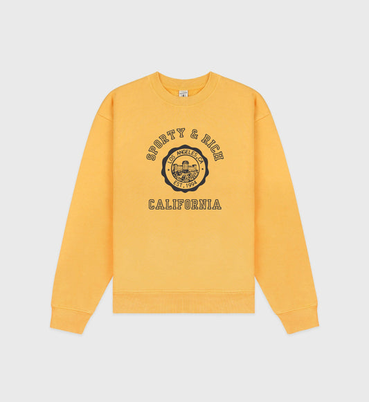 California Emblem Crewneck - Faded Gold