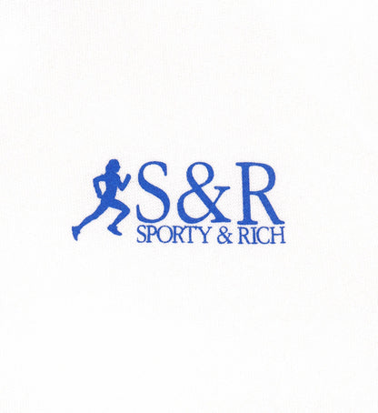 SR Runner Soft Crewneck - White/Team Blue