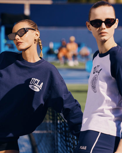 Westwood Crewneck - Navy/White