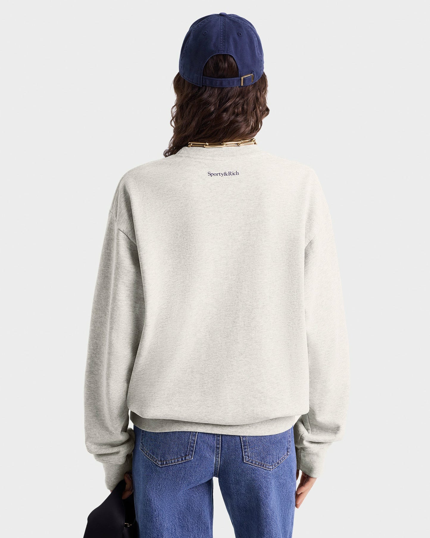 UCLA Crest Crewneck - Heather Gray/Navy
