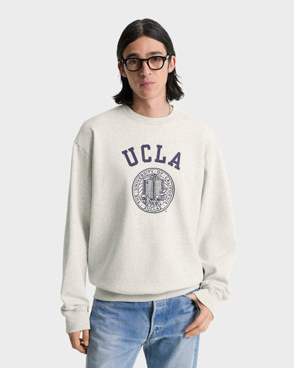 UCLA Crest Crewneck - Heather Gray/Navy