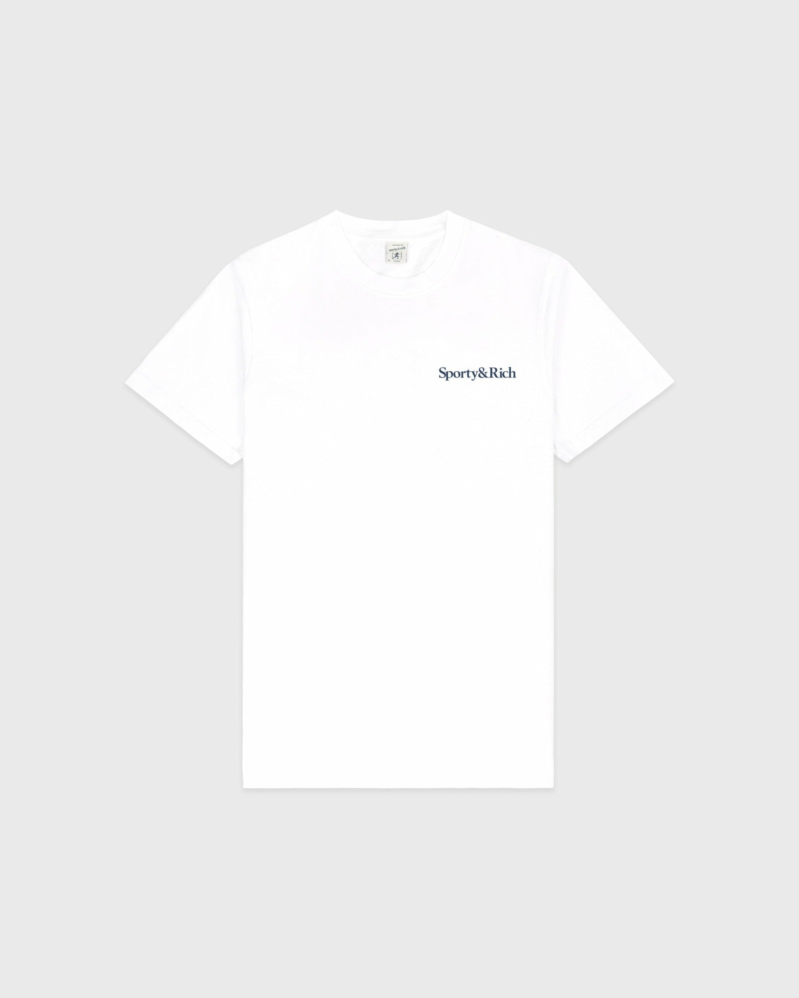 Drink More Water T-Shirt - White/Light Navy