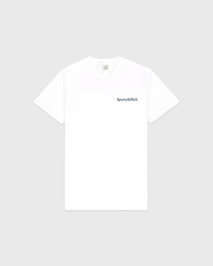 Drink More Water T-Shirt - White/Light Navy