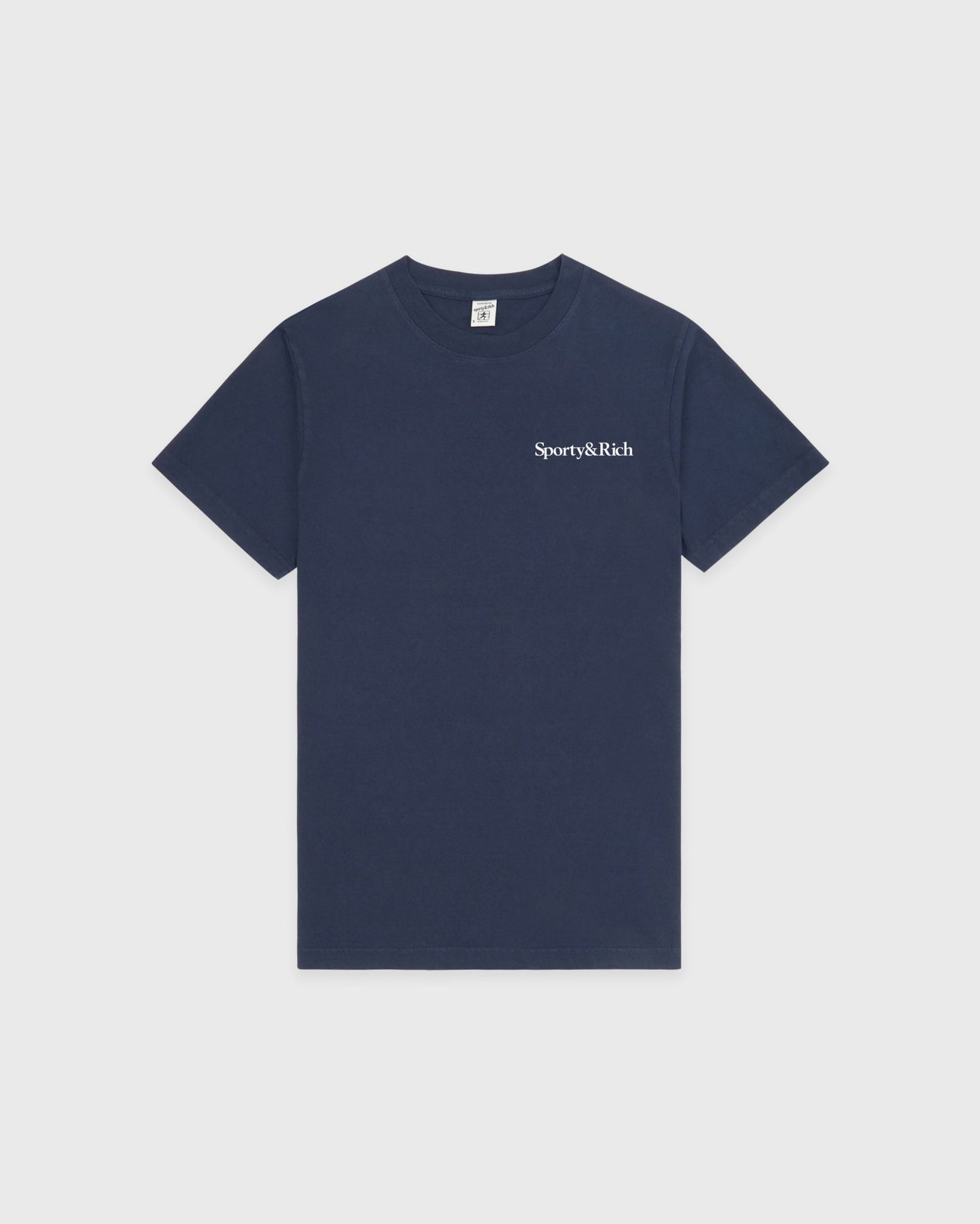Drink More Water T-Shirt - Light Navy/White