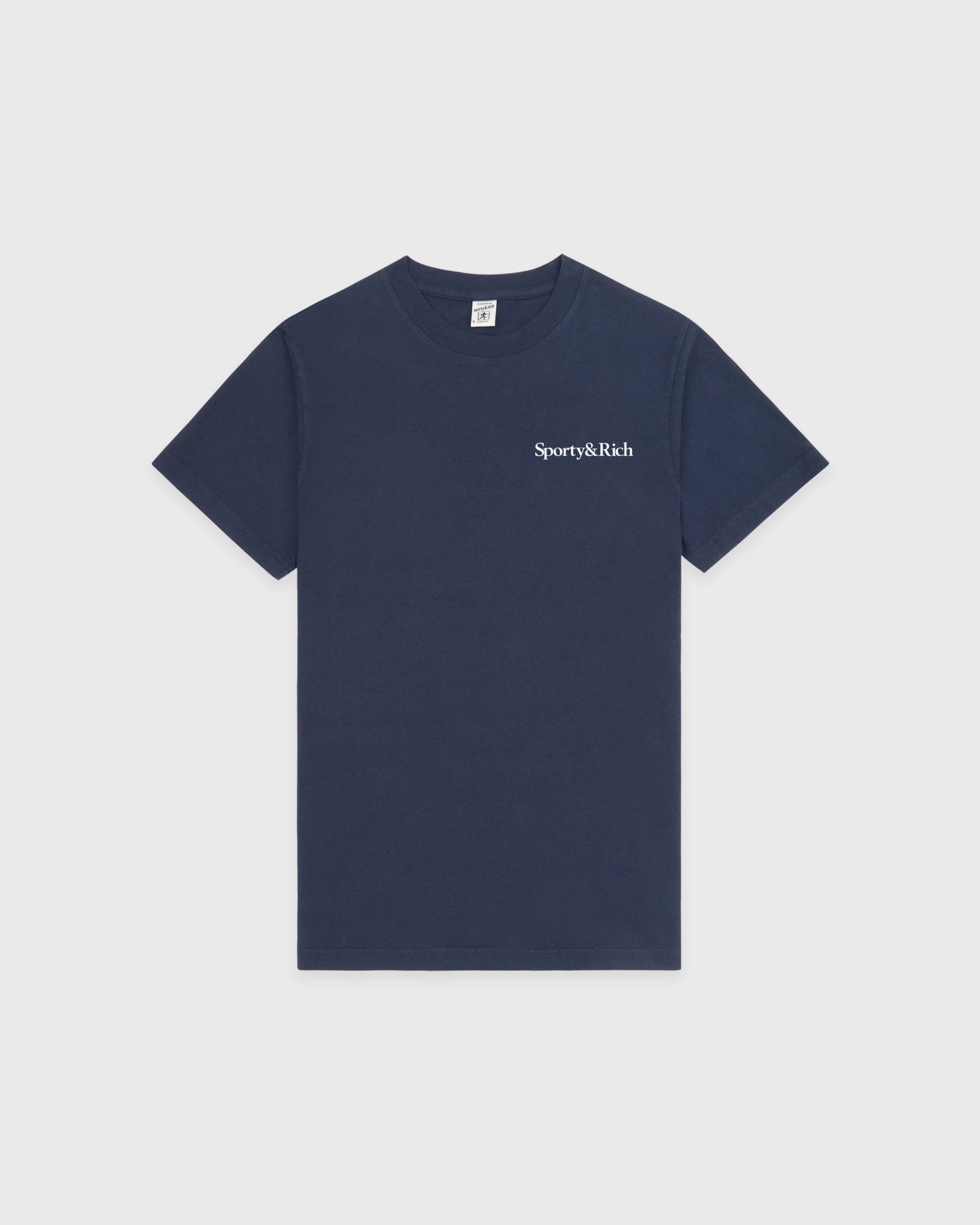 Drink More Water T-Shirt - Light Navy/White