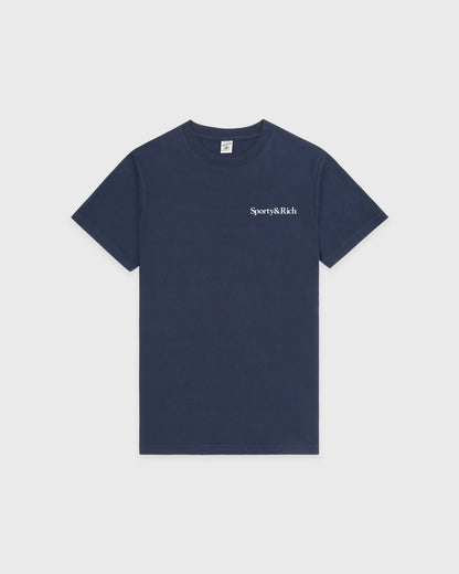 Drink More Water T-Shirt - Light Navy/White