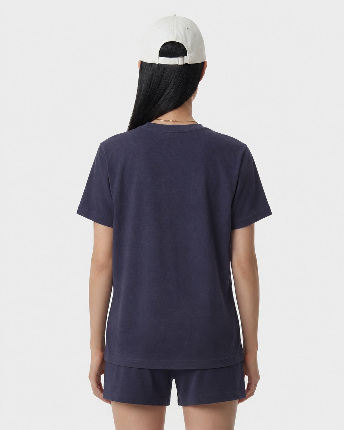 H&W Crest T-Shirt - Light Navy/White