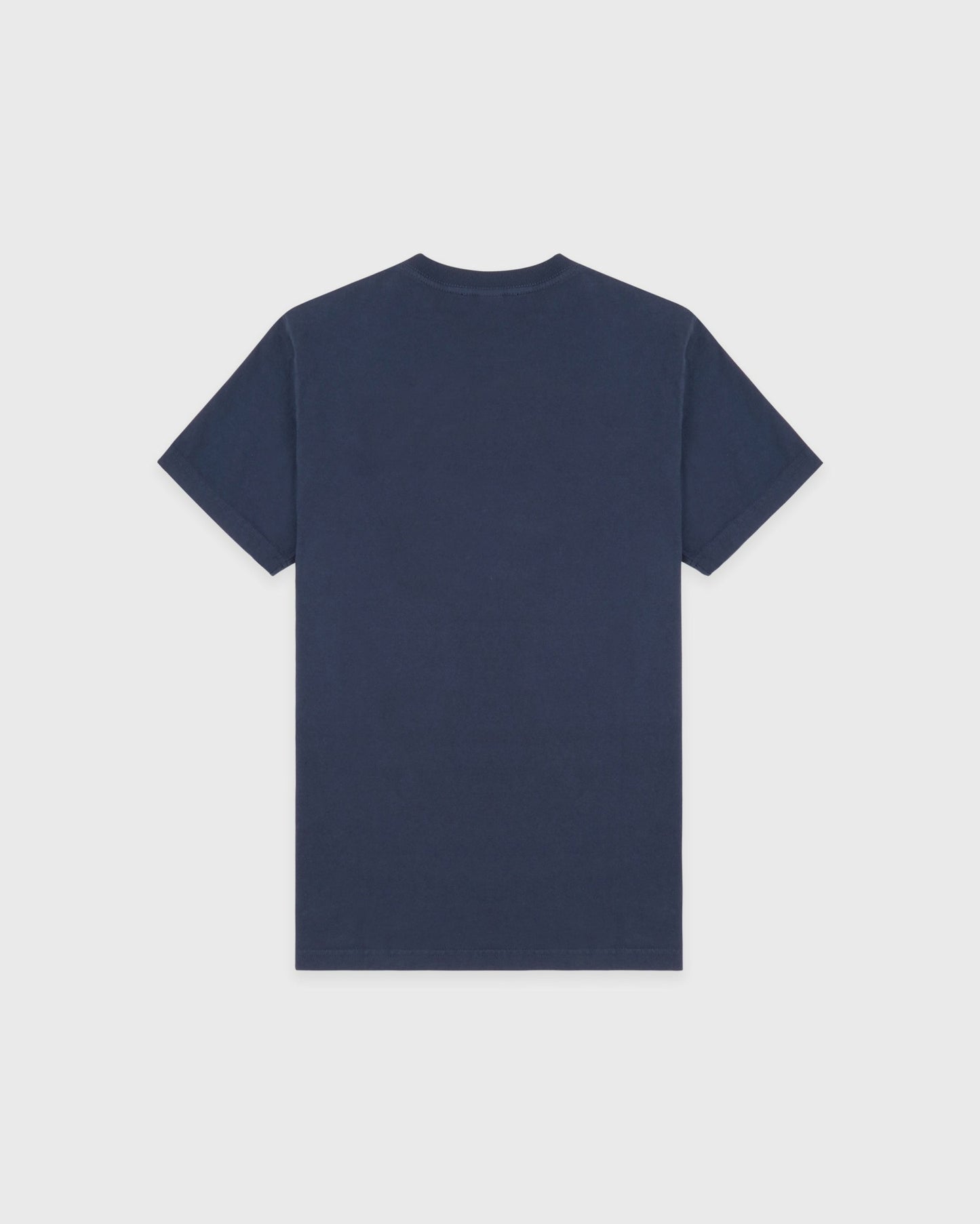 H&W Crest T-Shirt - Light Navy/White