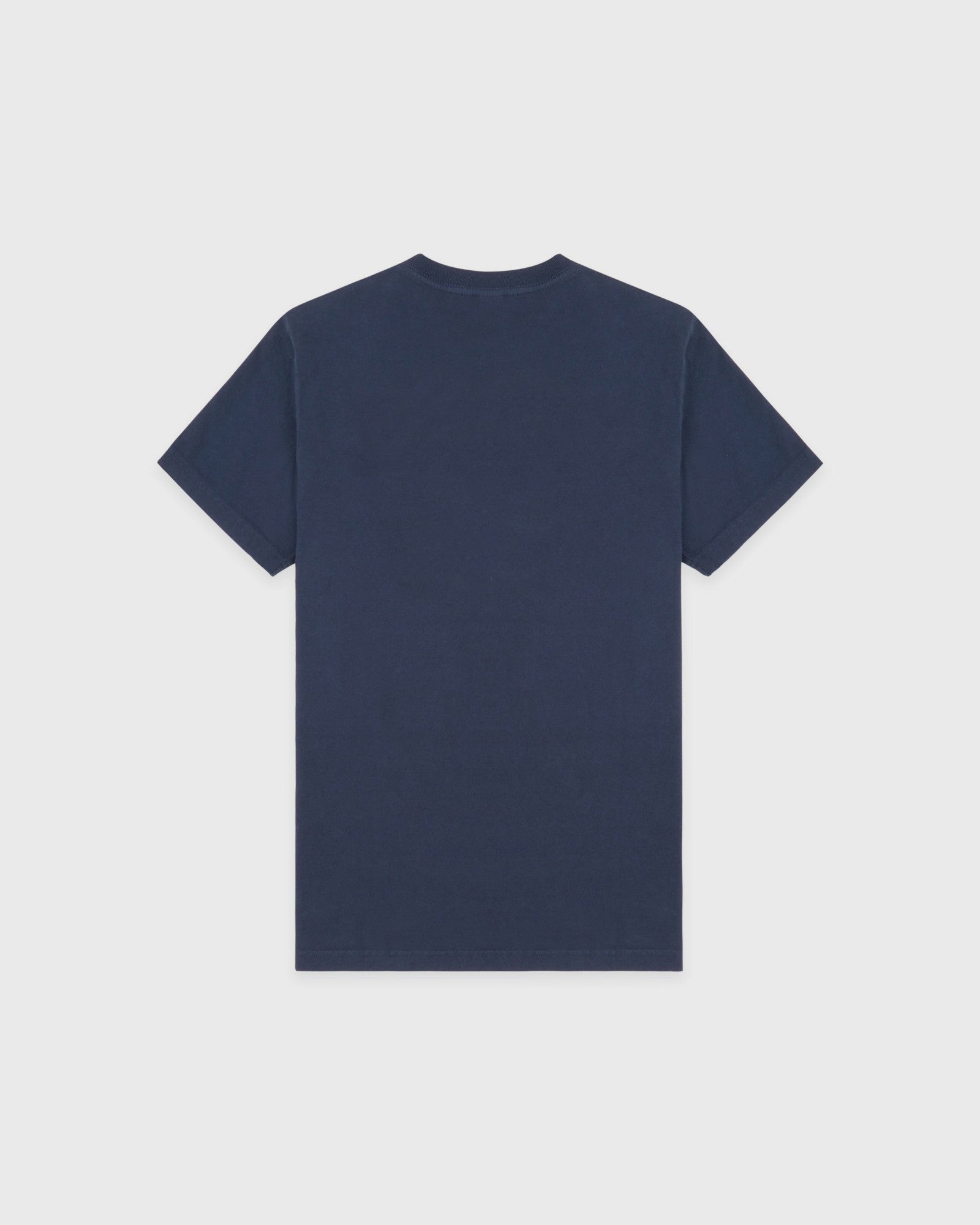 H&W Crest T-Shirt - Light Navy/White