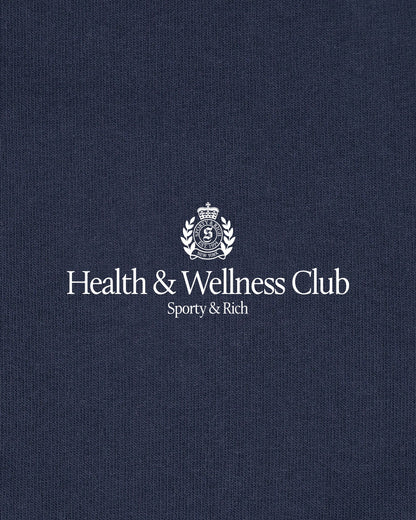 H&W Crest T-Shirt - Light Navy/White