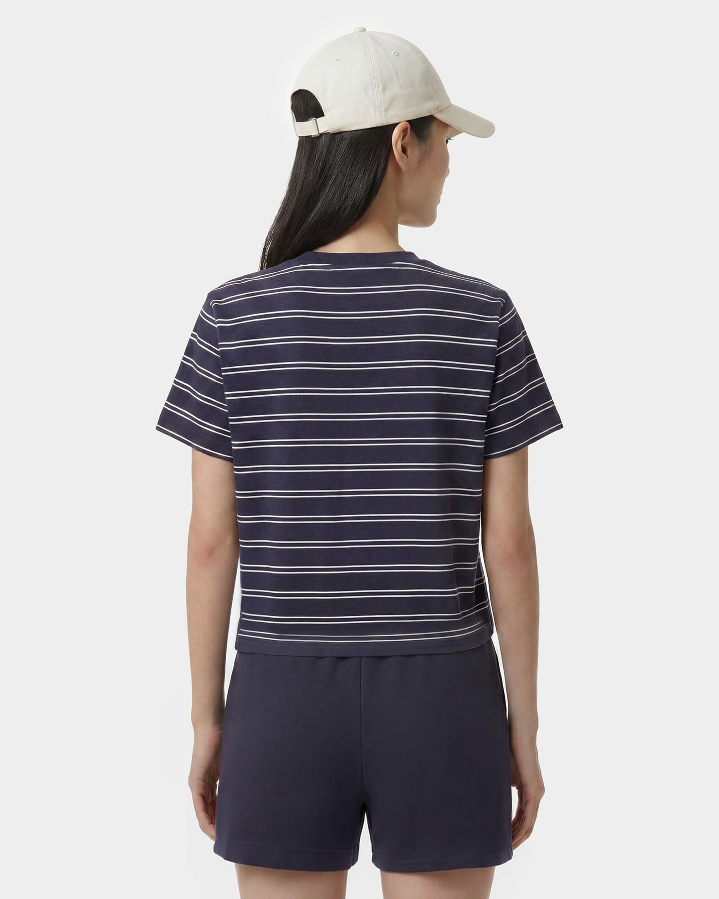 NY Crest T-Shirt - Light Navy Striped/Light Navy