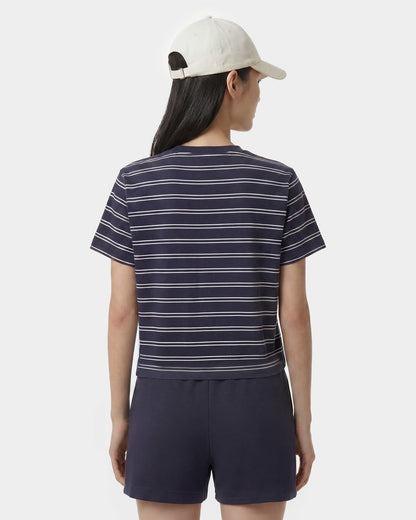 NY Crest T-Shirt - Light Navy Striped/Light Navy