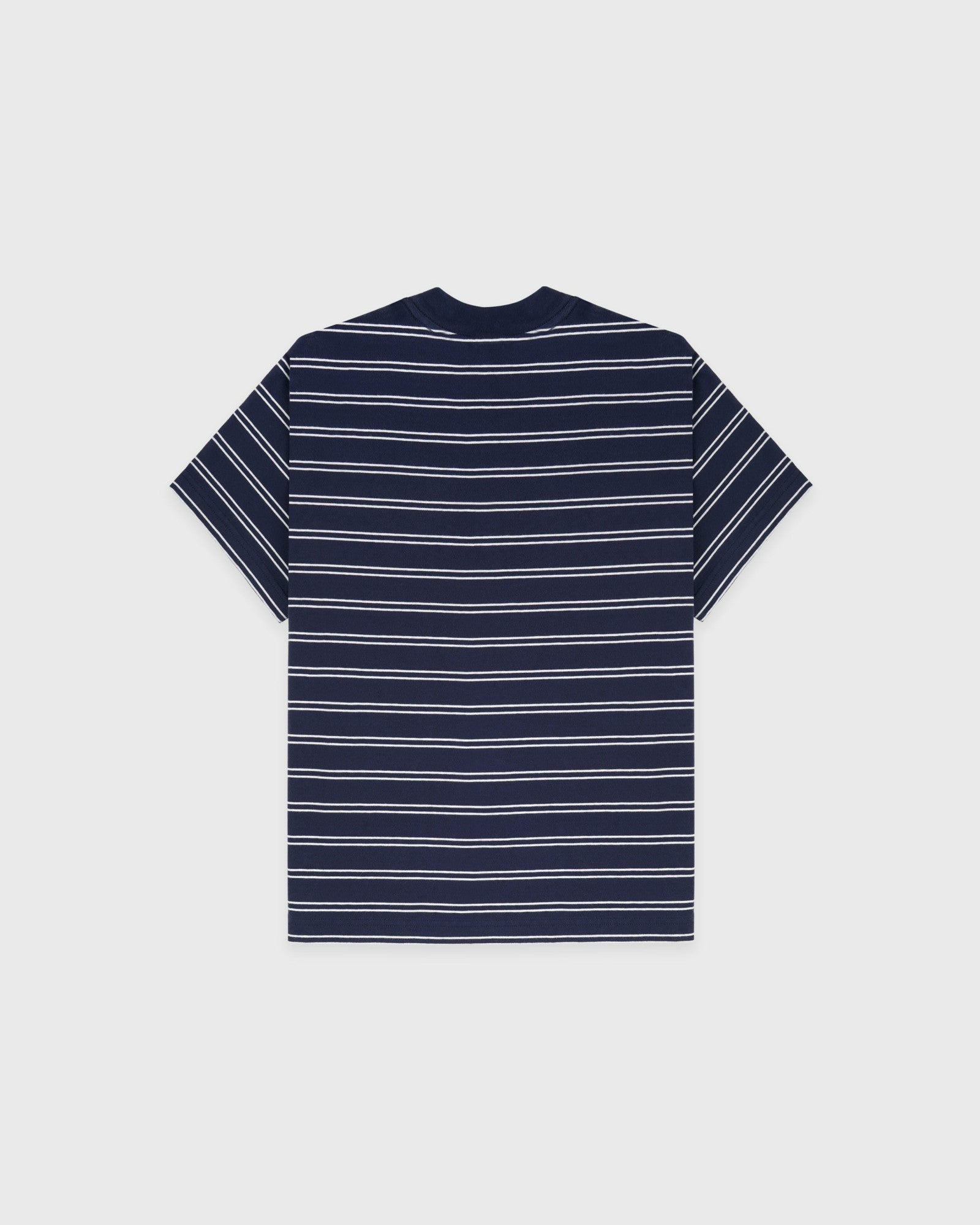 NY Crest T-Shirt - Light Navy Striped/Light Navy