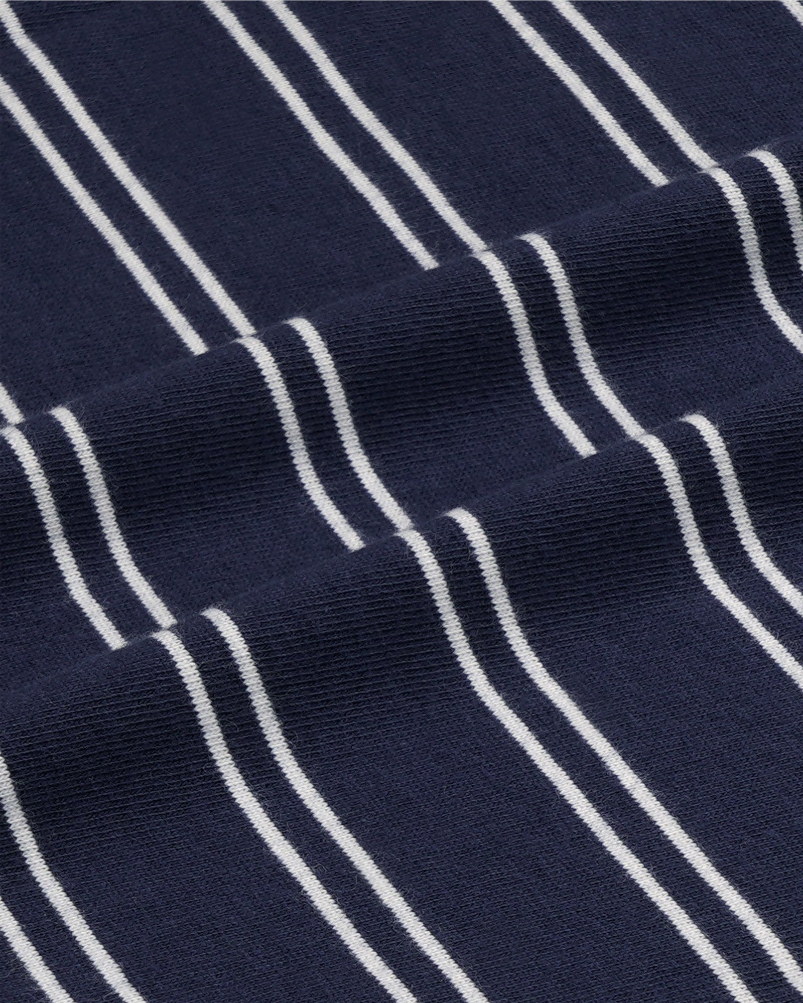 NY Crest T-Shirt - Light Navy Striped/Light Navy