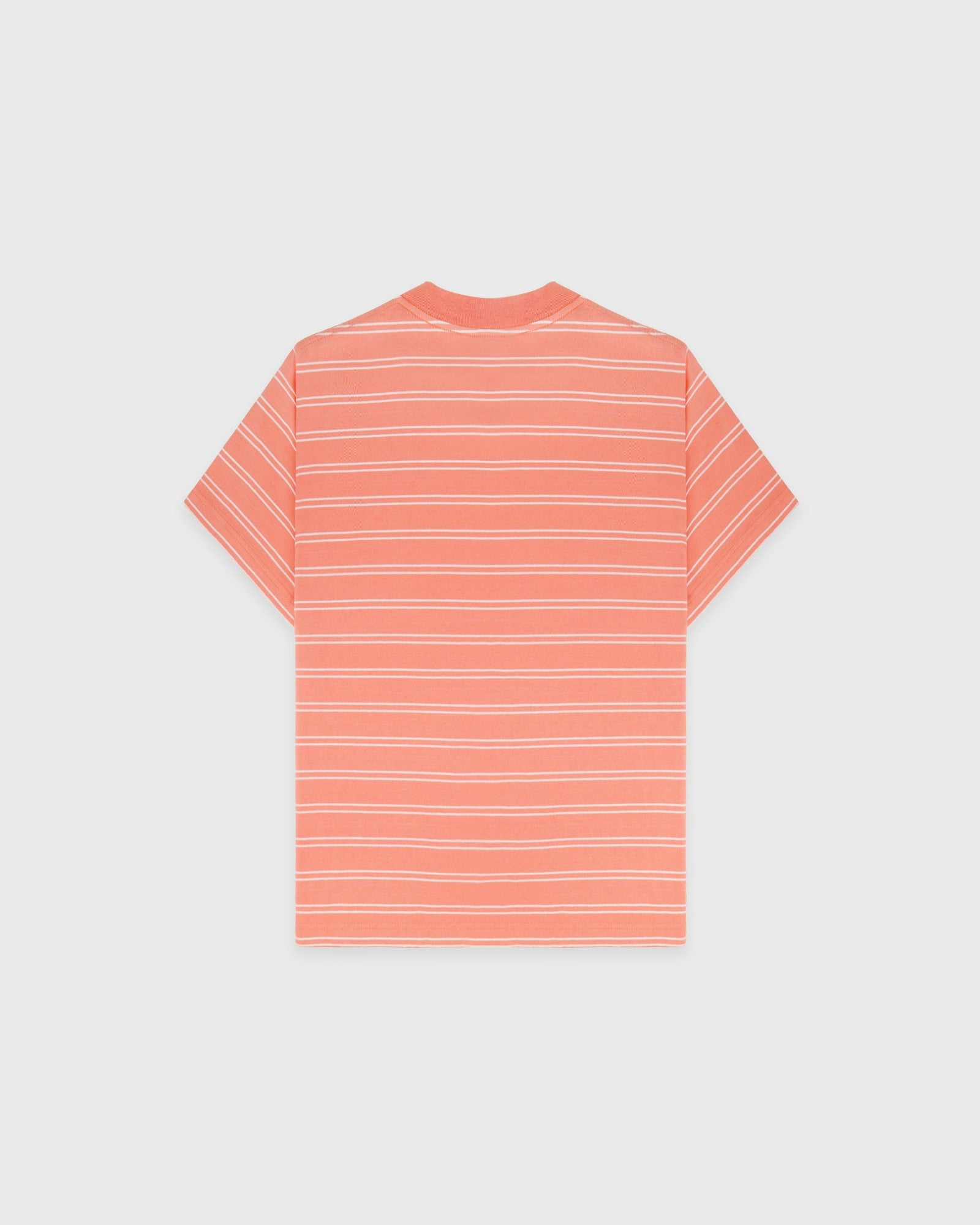 NY Crest T-Shirt - Flamingo Striped/Flamingo