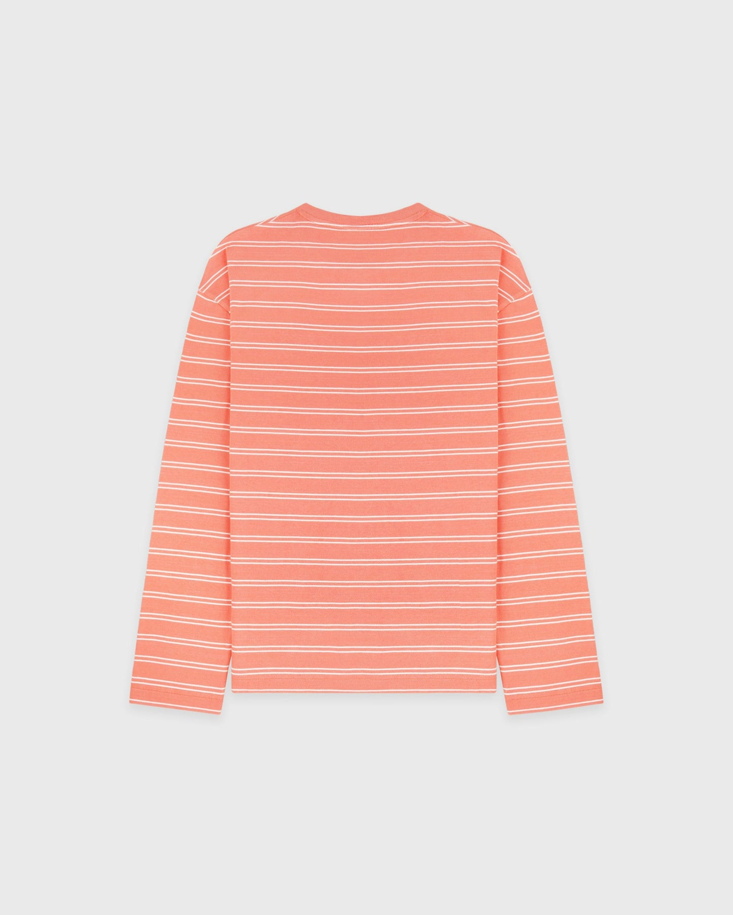 NY Crest Easy Longsleeve - Flamingo Striped/Flamingo