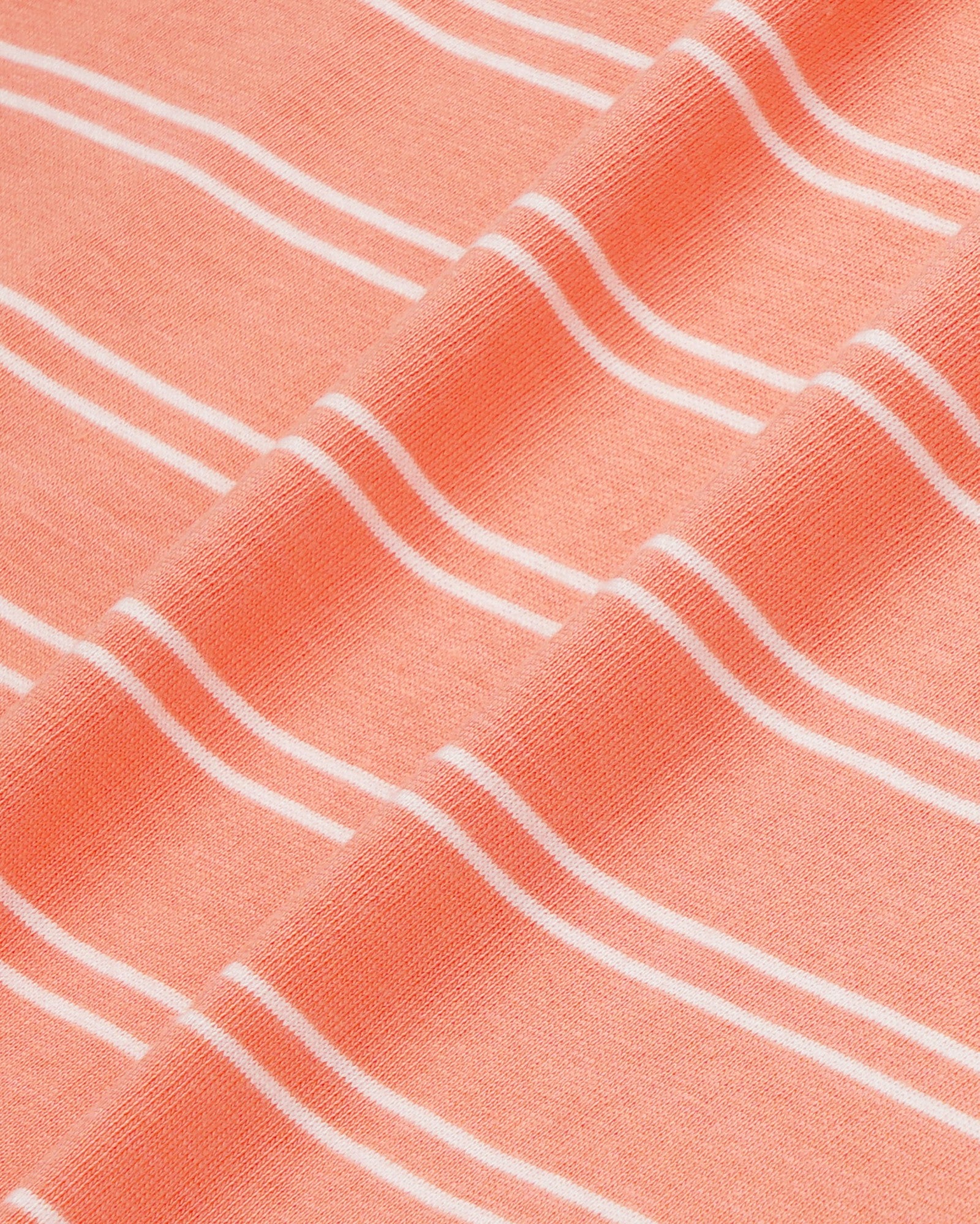 NY Crest Easy Longsleeve - Flamingo Striped/Flamingo