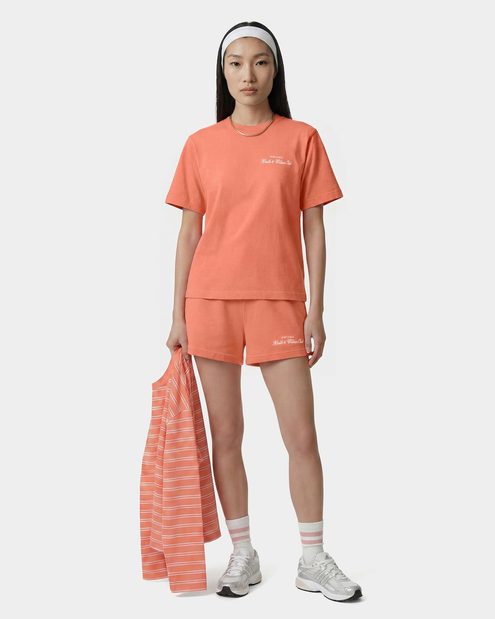 H&W Club T-Shirt - Flamingo/White