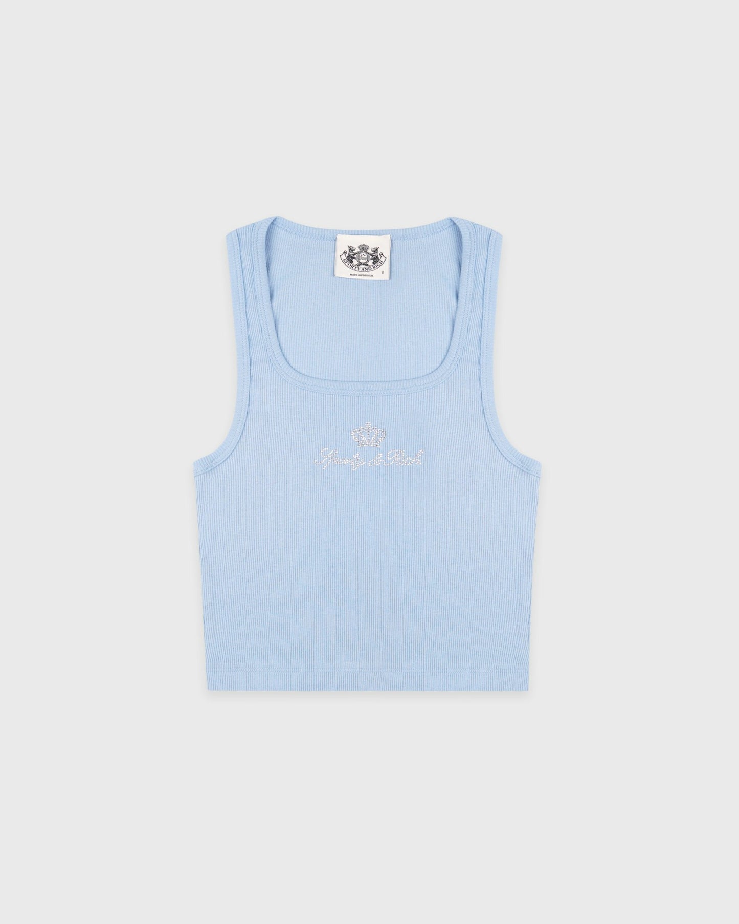 Juicy Crown Ribbed Tank - Sky Blue