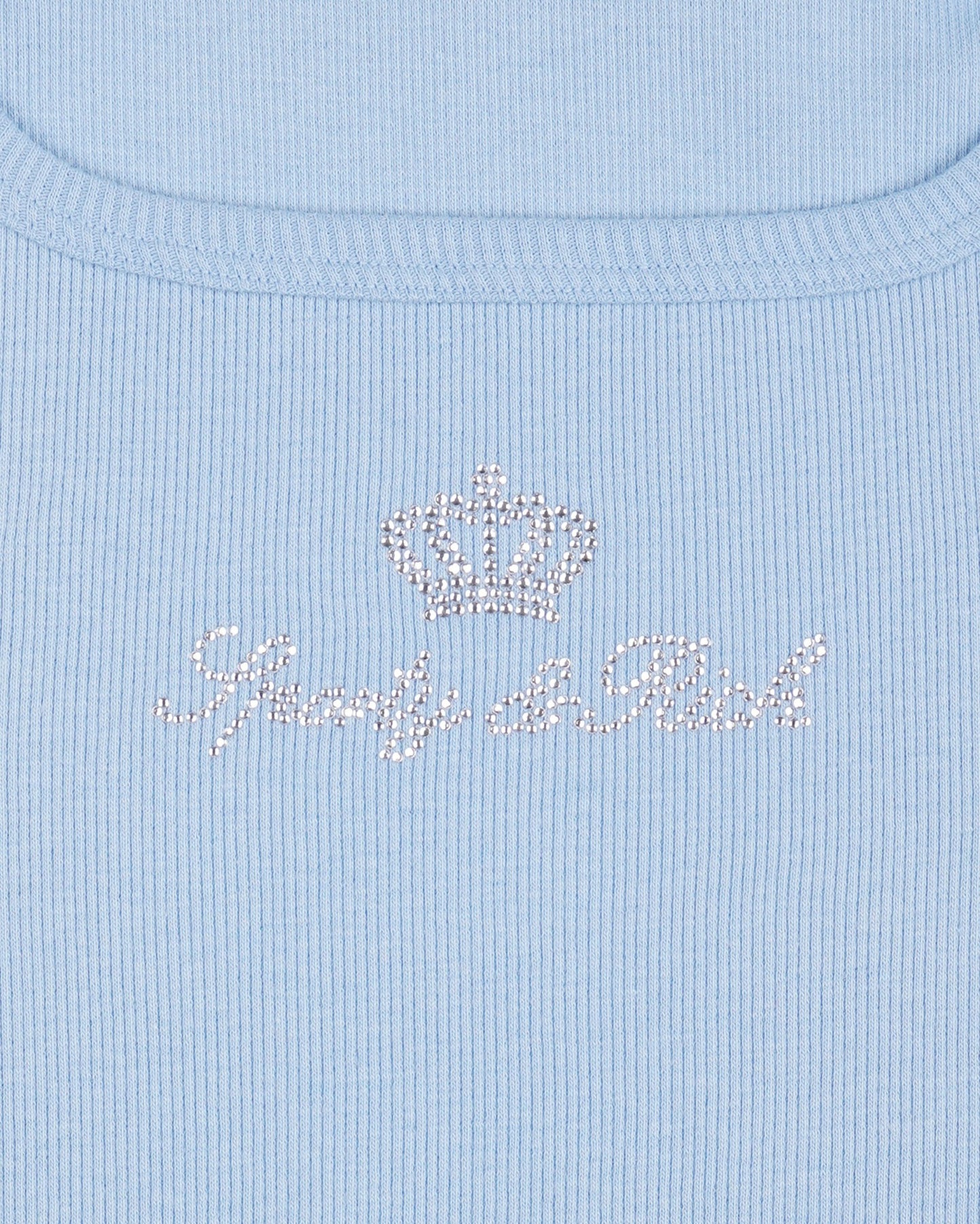 Juicy Crown Ribbed Tank - Sky Blue