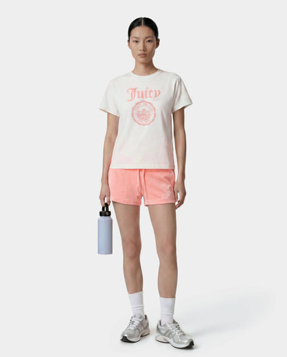 Juicy Emblem Essentials Tee - White/Rose