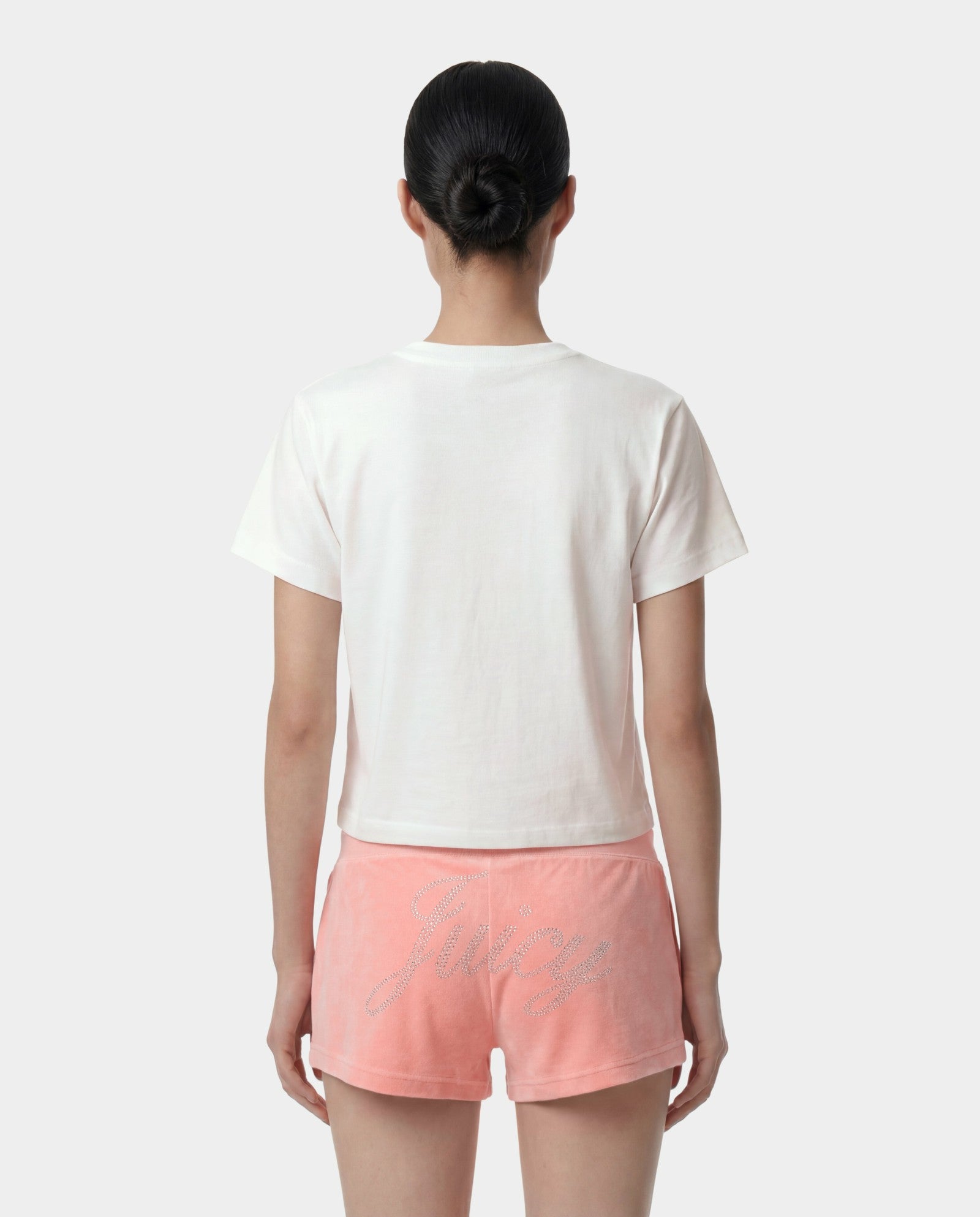 Juicy Emblem Essentials Tee - White/Rose