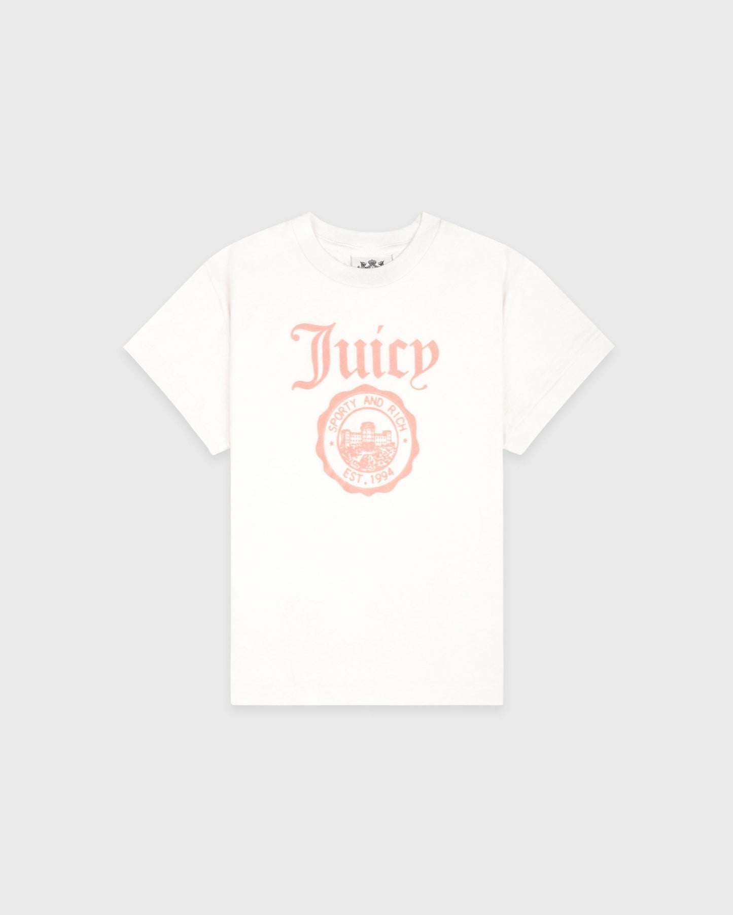 Juicy Emblem Essentials Tee - White/Rose
