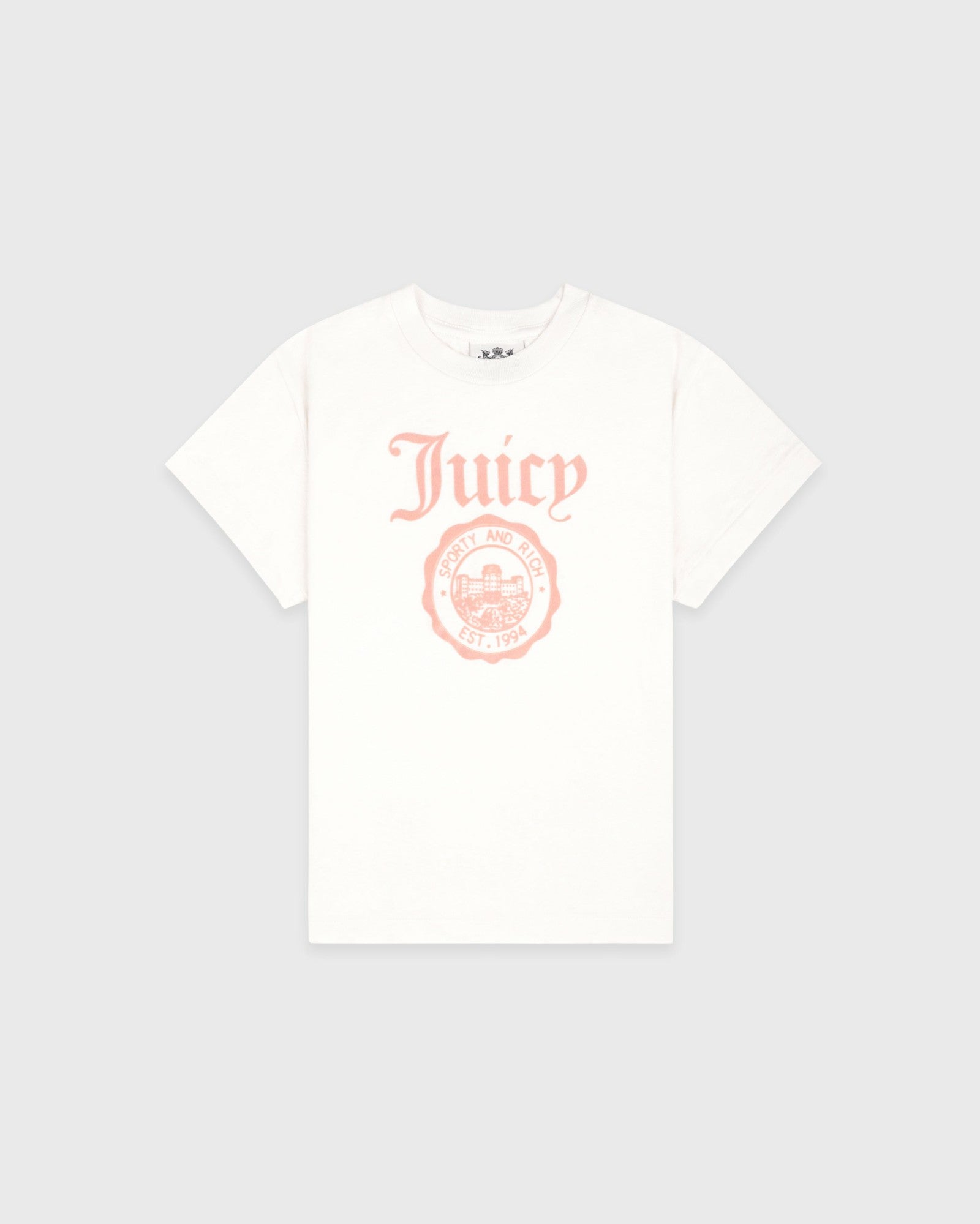 Juicy Emblem Essentials Tee - White/Rose