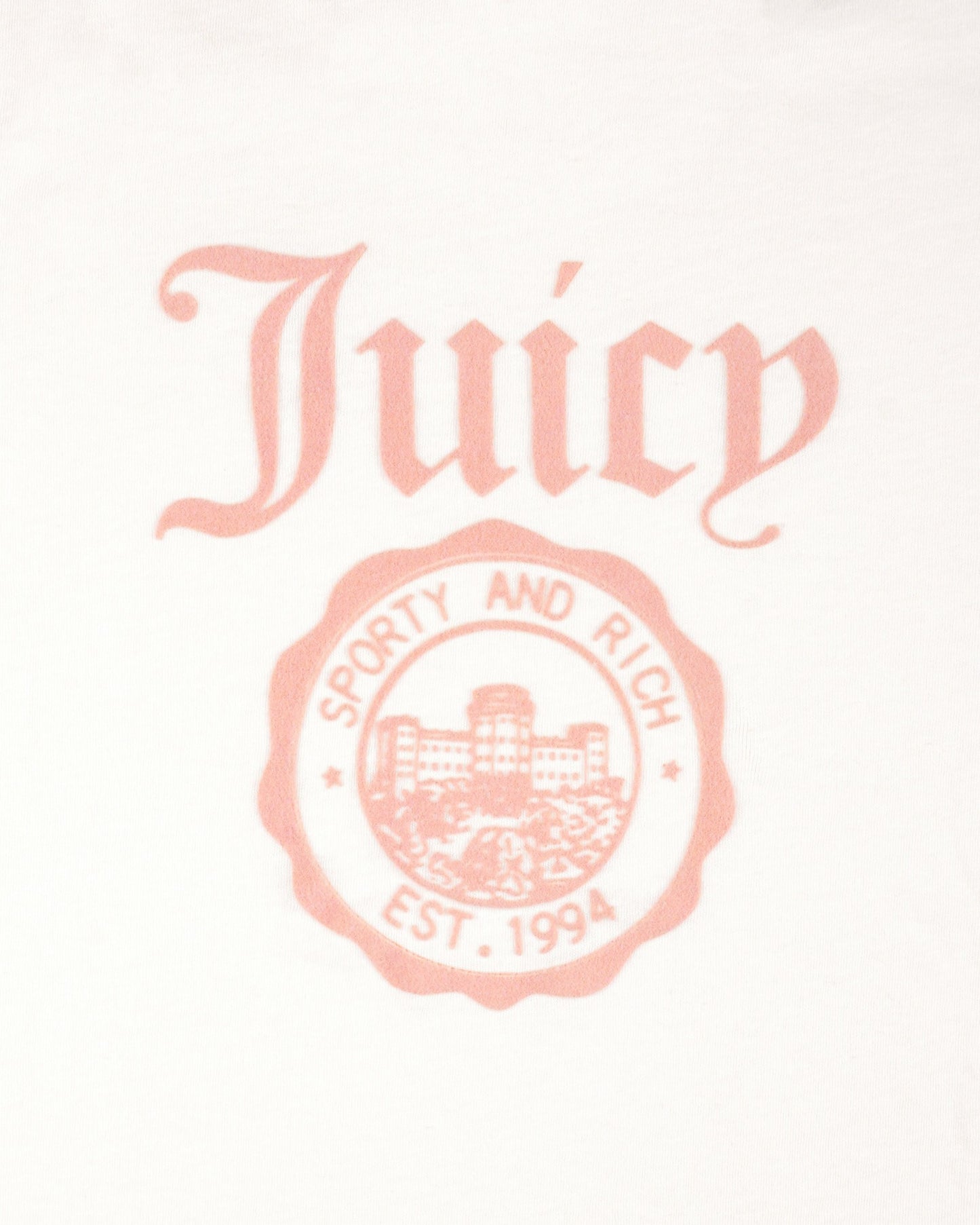 Juicy Emblem Essentials Tee - White/Rose