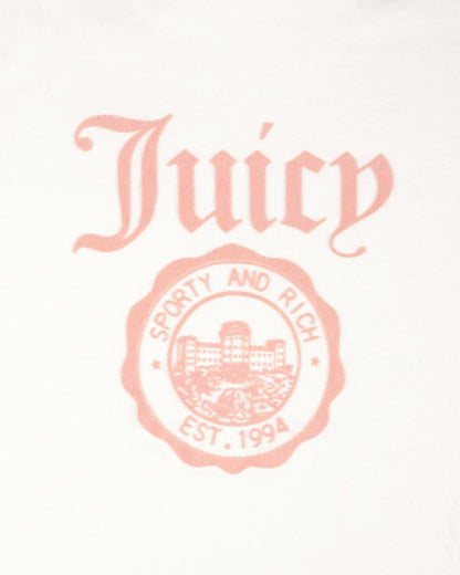 Juicy Emblem Essentials Tee - White/Rose