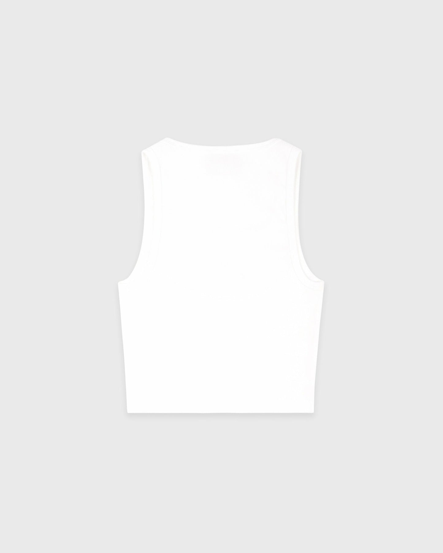 Juicy Crown Ribbed Tank - White