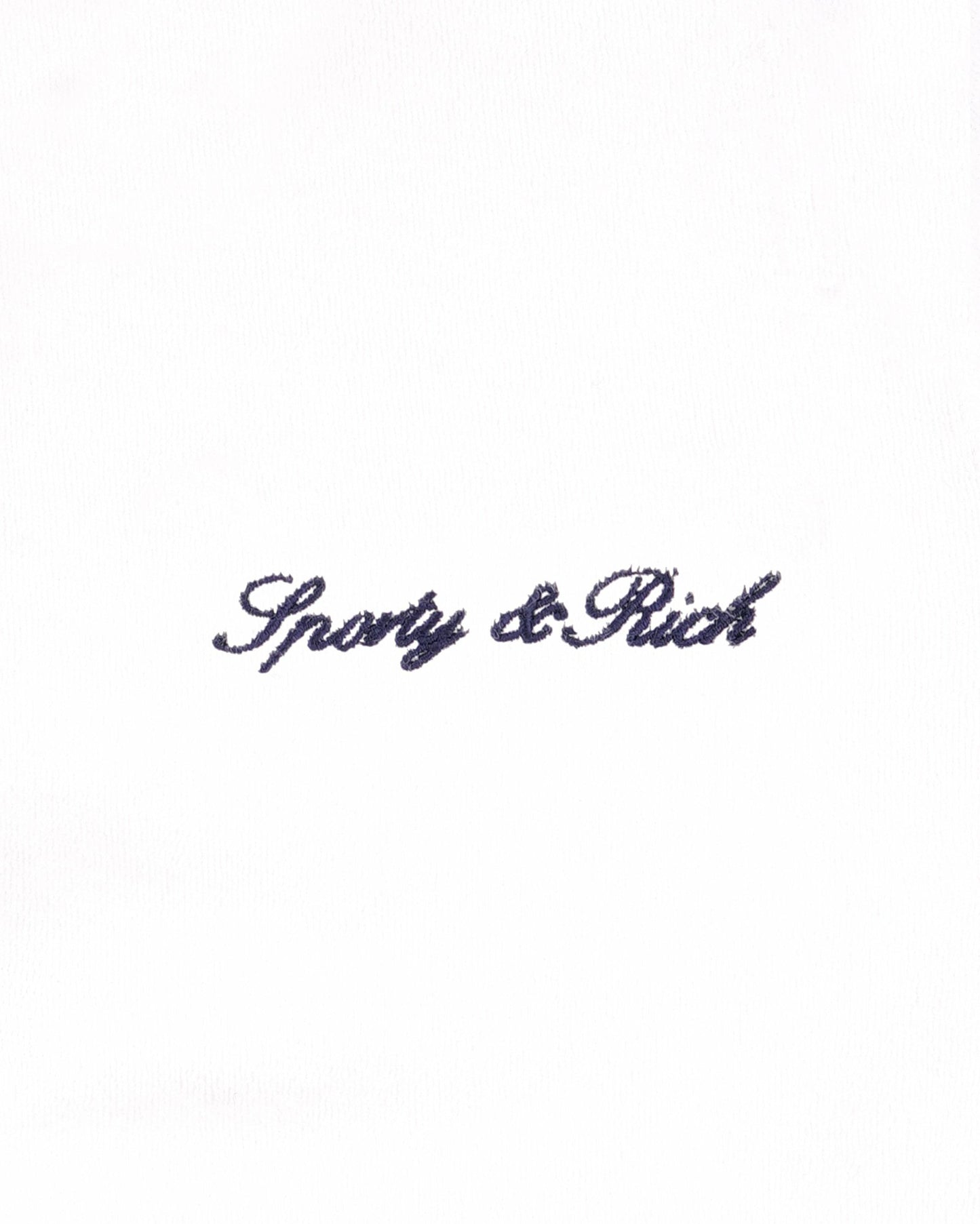 Signature Logo Terry Polo - White/Navy