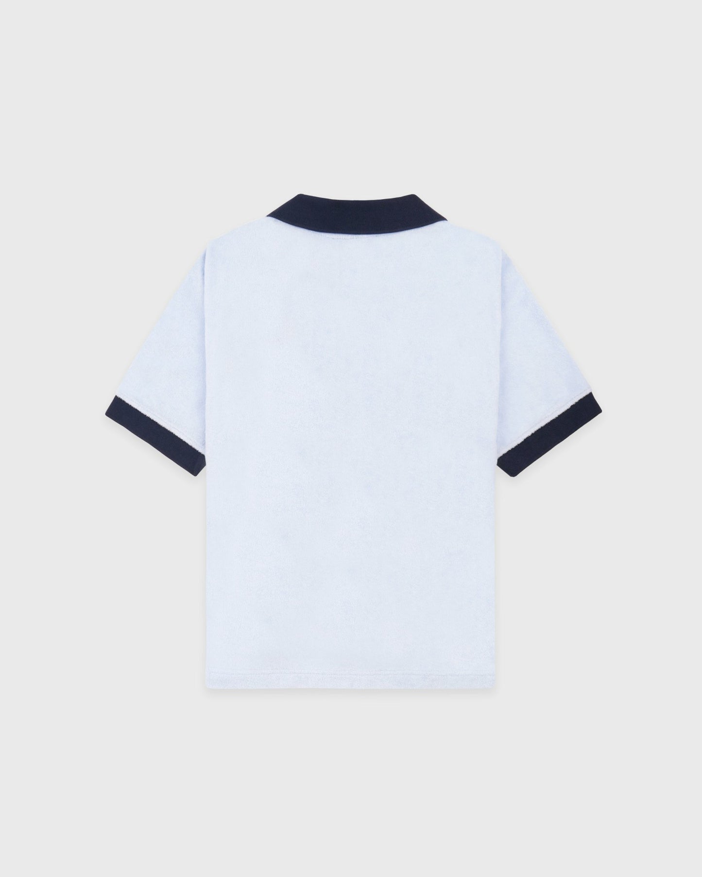 Signature Logo Terry Polo - Ciel/Navy