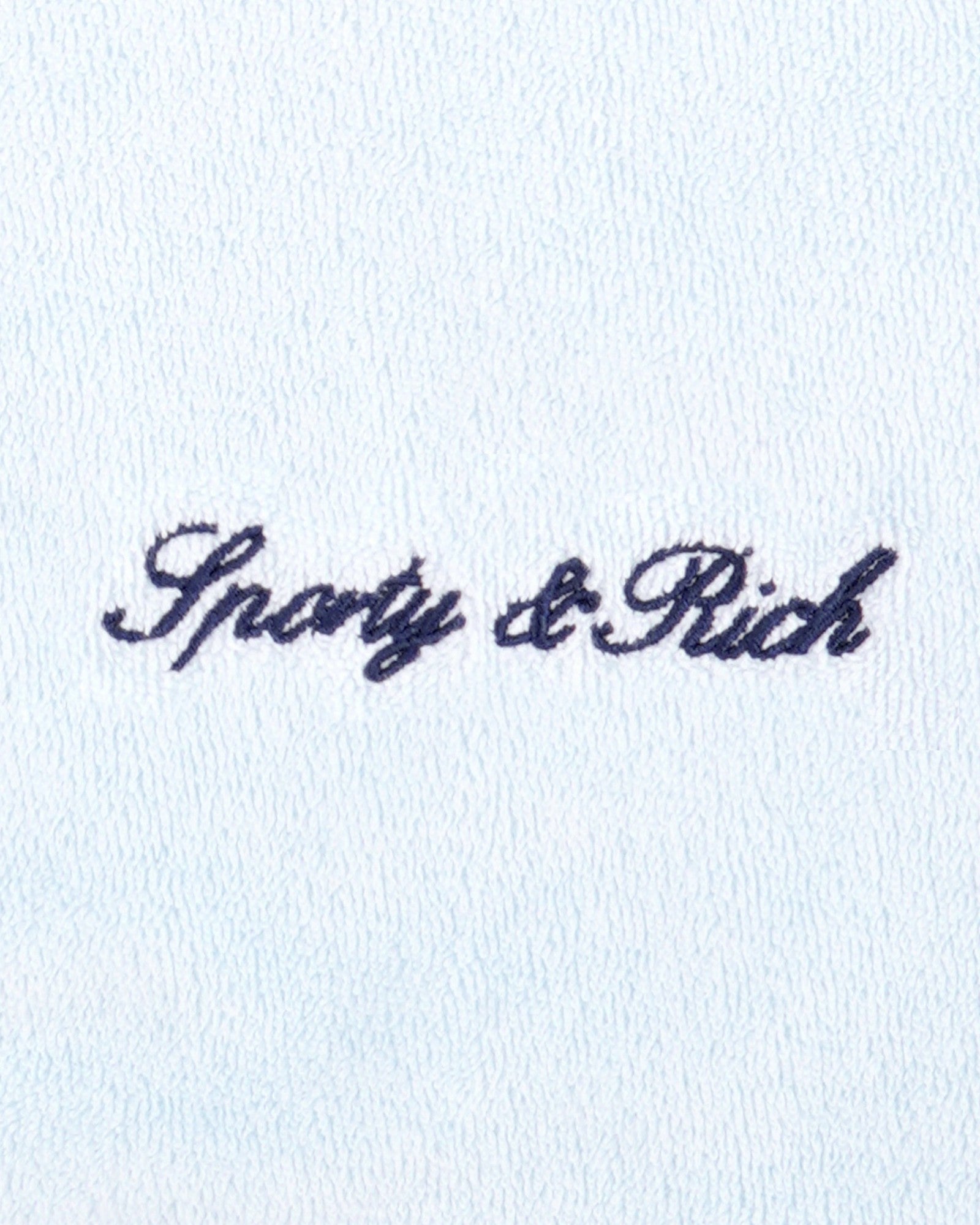 Signature Logo Terry Polo - Ciel/Navy