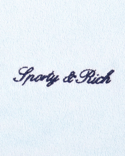 Signature Logo Terry Polo - Ciel/Navy