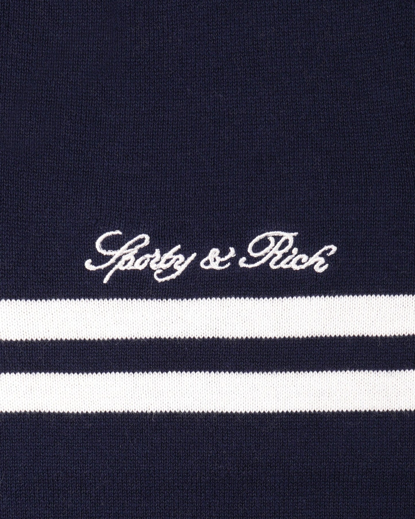 Signature Logo Knitted Vest - Navy/White