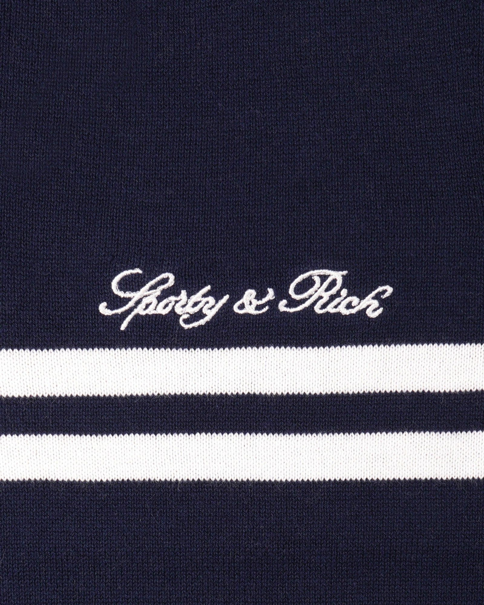 Signature Logo Knitted Vest - Navy/White