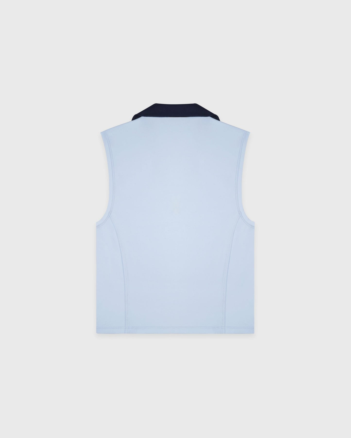 Signature Logo Sports Polo Vest - Ciel/Navy
