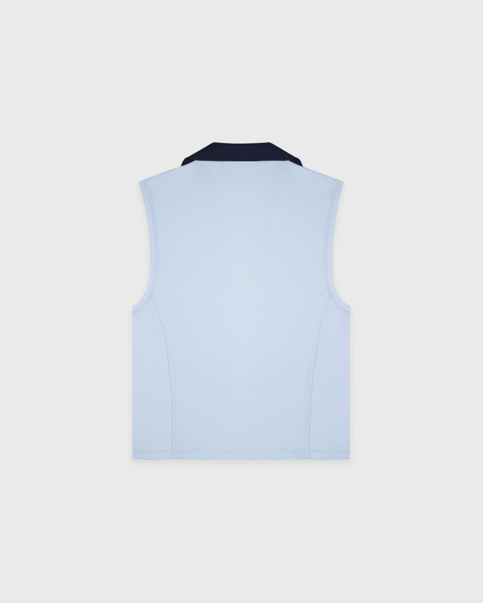 Signature Logo Sports Polo Vest - Ciel/Navy