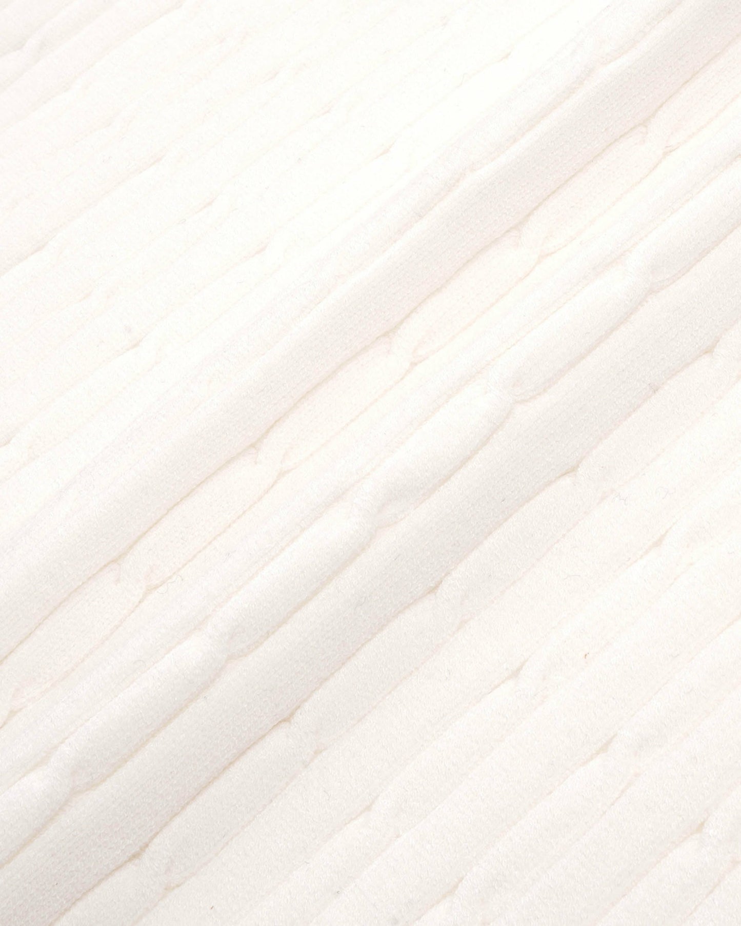 Signature Logo Mini Cable Polo - Ecru/Navy